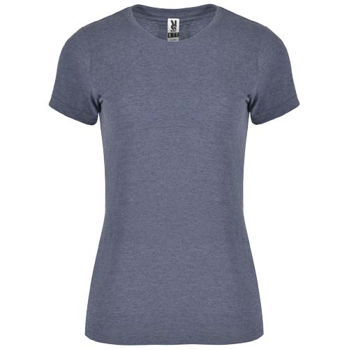 T-shirt à personnaliser 150g femme col rond Fox Roly Mélange bleu denim